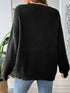 'Kiana' Dropped Shoulder Long Sleeve Sweater - Celes Fashion